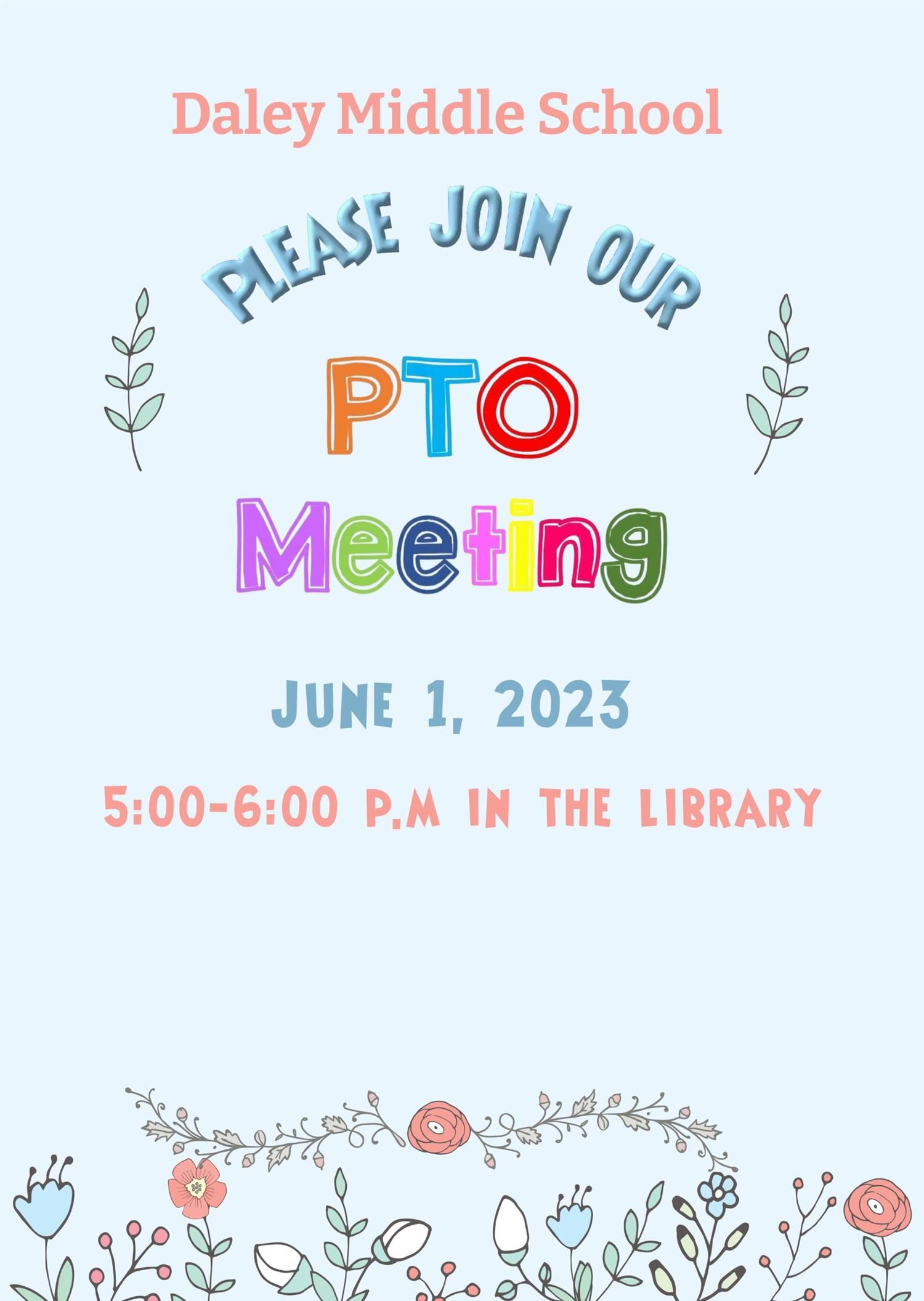 PTO Meeting June 2023